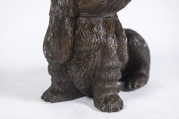 Black Forest Style Carved Basswood Dog, 1900-CEJ-1759748