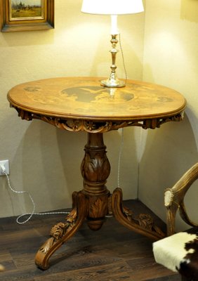 Black Forest Table with Eagle, 1890s-DAP-1397279