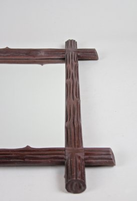 Black Forest Wooden Wall Mirror, Austria, 1900s-TQA-1322230