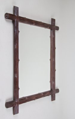 Black Forest Wooden Wall Mirror, Austria, 1900s-TQA-1322230