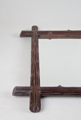 Black Forest Wooden Wall Mirror, Austria, 1900s-TQA-1322230