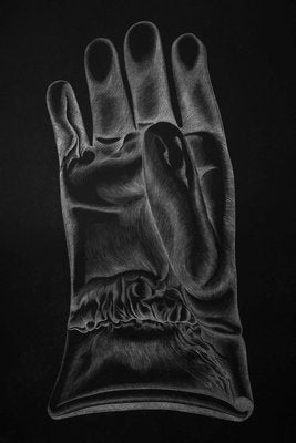 Black Glove - Original Etching by Giacomo Porzano - 1972 1972