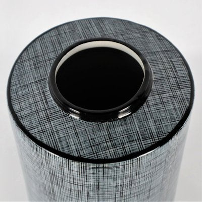 Black & Gray Black Porcelain Tube from François Bernard, 1990s-YBU-1377384