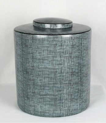 Black & Gray Porcelain Box by François Bernard, 1990s-YBU-1377382