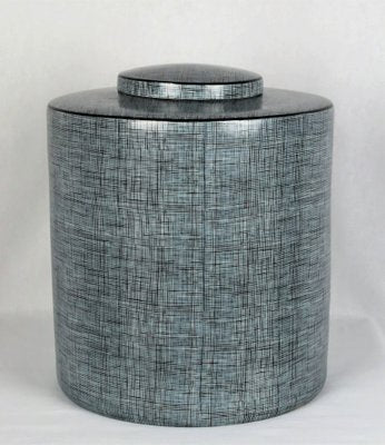 Black & Gray Porcelain Box by François Bernard, 1990s-YBU-1377382