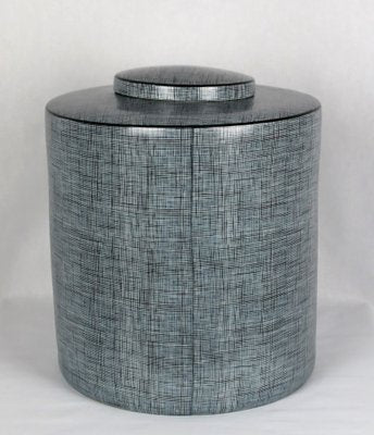 Black & Gray Porcelain Box by François Bernard, 1990s-YBU-1377382