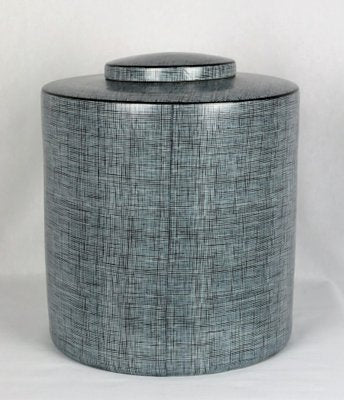 Black & Gray Porcelain Box by François Bernard, 1990s-YBU-1377382