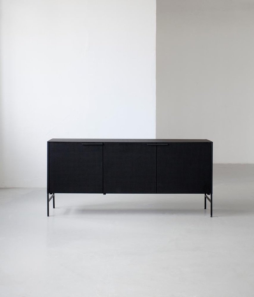 Black Grid Sideboard by Kristina Dam Studio