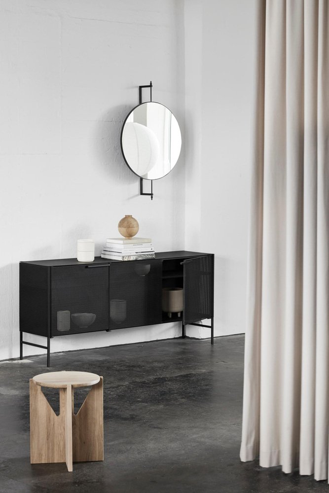 Black Grid Sideboard by Kristina Dam Studio