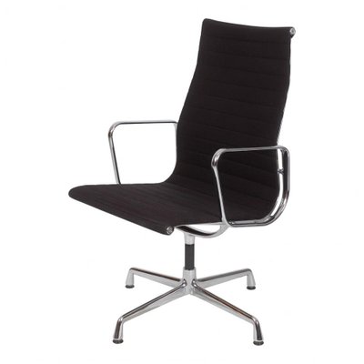 Black Hopsak Fabric EA-108 Chair by Charles Eames for Vitra-MTD-1400511