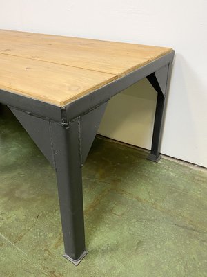 Black Industrial Coffee Table, 1970s-CGF-745916