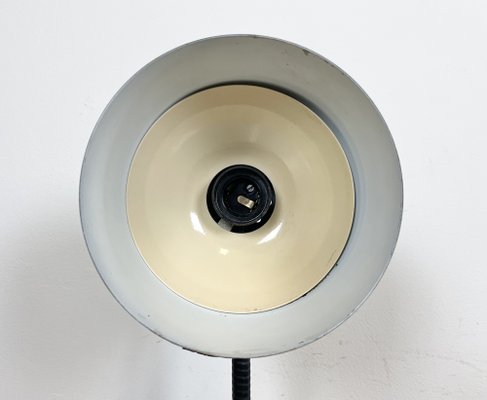 Black Industrial Gooseneck Table Lamp, 1960s-CGF-1404624