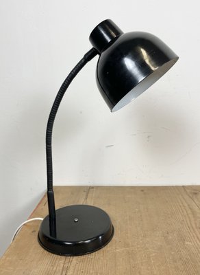 Black Industrial Gooseneck Table Lamp, 1960s-CGF-1404624