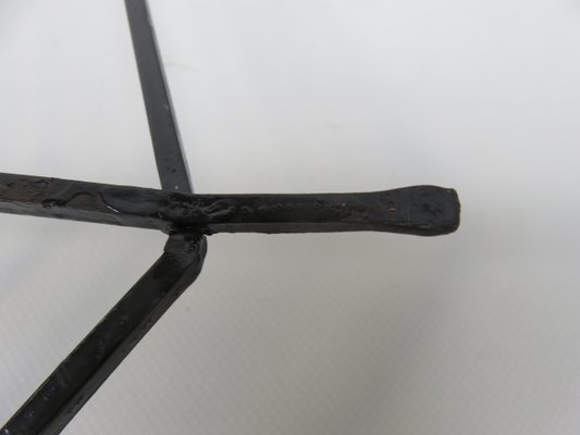 Black Iron Wall Decoration Spider, 1950s-EY-1107502