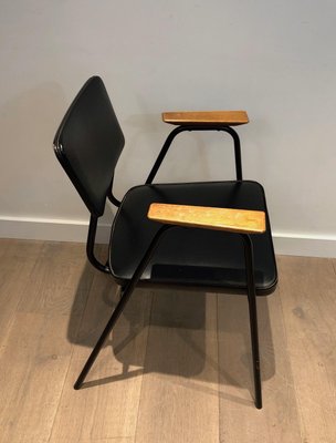 Black Lacquered Armchairs from Willy Van De Meeren, 1950s, Set of 2-BA-1365367