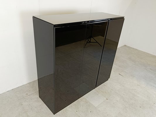 Black Lacquered Bar Cabinet, 1970s-IRH-1811222