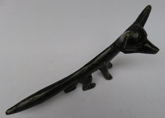 Black Lacquered Brass Boot Jack, 1950s-EY-547192