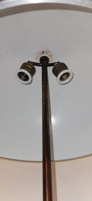 Black Lacquered Brass Frame Floor Lamp from Stilnovo, 1950s-KY-1094711