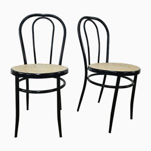 Black Lacquered Iron Chairs with Plastic Seat, 1990s, Set of 2-ZUW-2020100