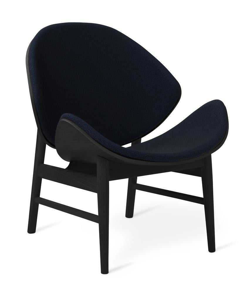 Black Lacquered Oak Chair in Midnight Blue by Warm Nordic