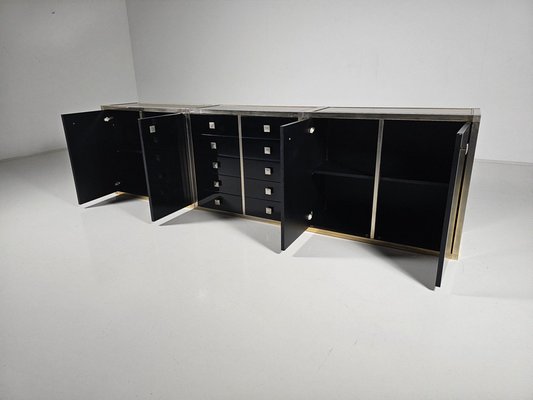 Black Lacquered Sideboard by Renato Zevi, 1970-UJI-2026336