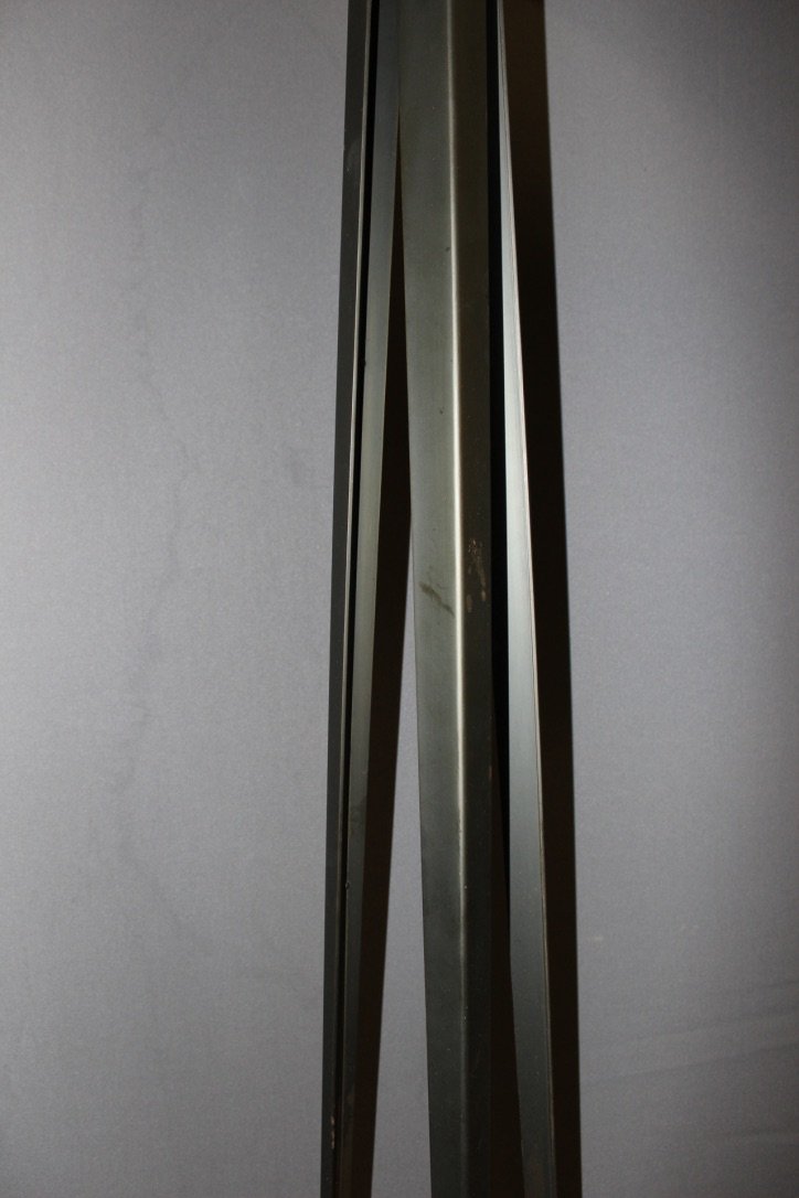 Black Lacquered Steel Lamp, 1980