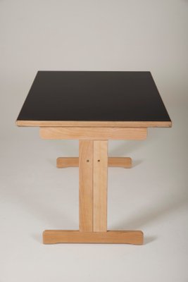 Black Lacquered Wooden Table by André Sornay-QAC-2019874