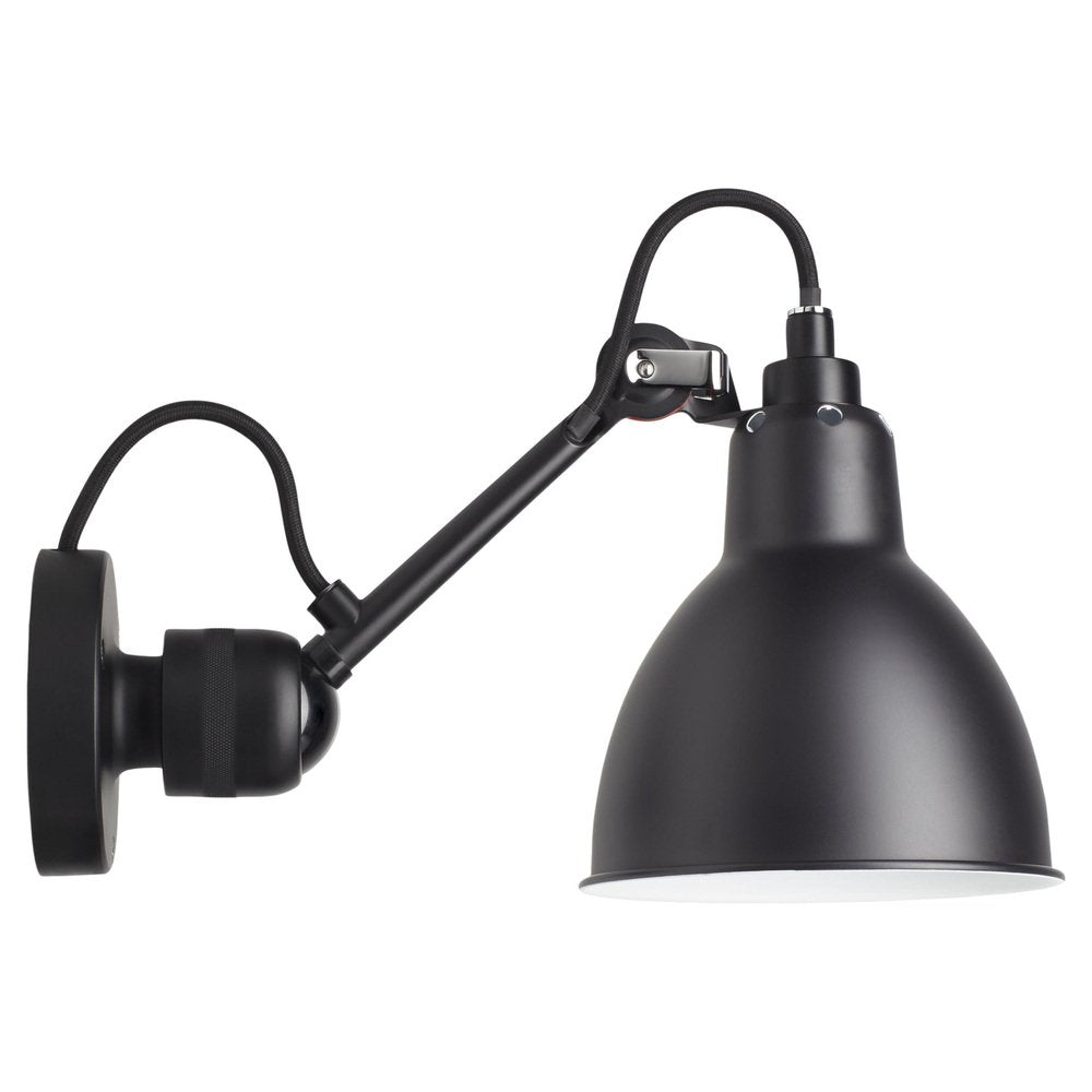 Black Lampe Gras N° 304 Wall Lamp by Bernard-Albin Gras