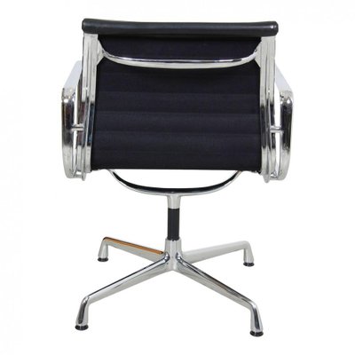 Black Leather and Chrome EA-108 Conference Chair by Charles Eames for Vitra, 1990s-MTD-1400502