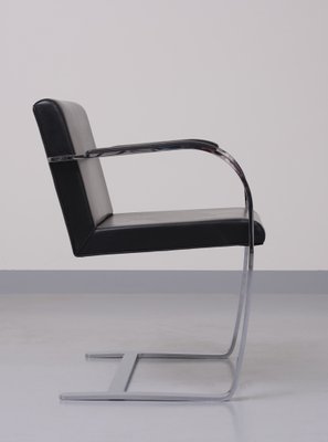 Black Leather Brno Chair by Mies Van Der Rohe-GCG-1131532