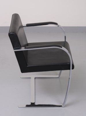 Black Leather Brno Chair by Mies Van Der Rohe-GCG-1131532