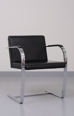 Black Leather Brno Chair by Mies Van Der Rohe-GCG-1131532