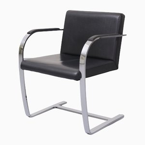 Black Leather Brno Chair by Mies Van Der Rohe-GCG-1131532