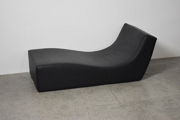 Black Leather Chaise Longue from Viccarbe, Spain-QLP-1821991