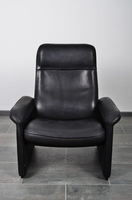 Black Leather DS50 Armchair from de Sede, 1980s-IV-890594