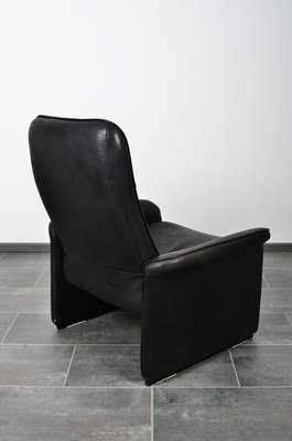 Black Leather DS50 Armchair from de Sede, 1980s-IV-890594