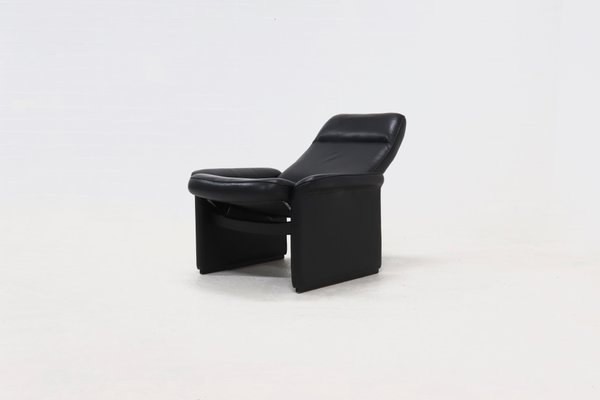 Black Leather DS50 Armchair from de Sede, Switzerland, 1980s-VV-2019762