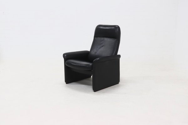 Black Leather DS50 Armchair from de Sede, Switzerland, 1980s-VV-2019762