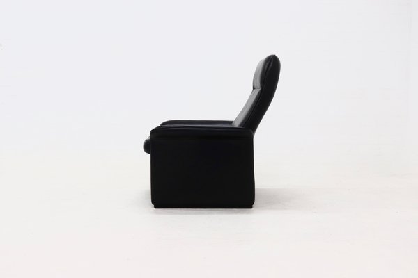 Black Leather DS50 Armchair from de Sede, Switzerland, 1980s-VV-2019762