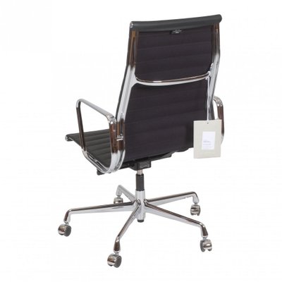 Black Leather EA-19 Office Chair by Charles Eames for Vitra-MTD-1400294