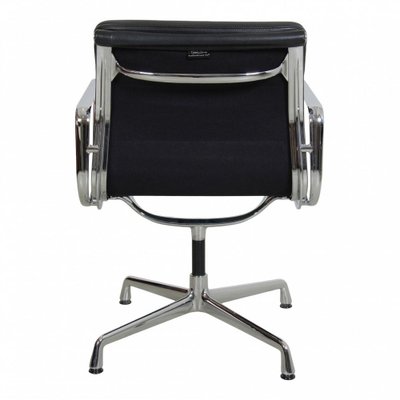 Black Leather EA-208 Softpad Chair by Charles Eames for Vitra, 2000s-MTD-1400493