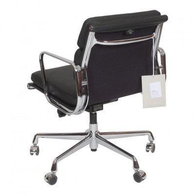 Black Leather EA-217 Office Chair by Charles Eames for Vitra-MTD-1400291