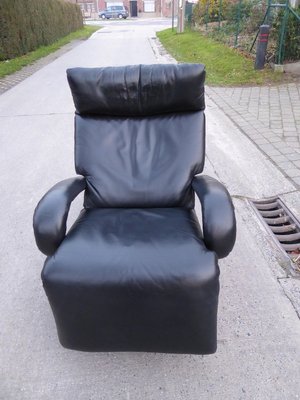 Black Leather Gaga Lounge Chair by Percival Lafer for Percival Lafer, 1998-AWL-802107