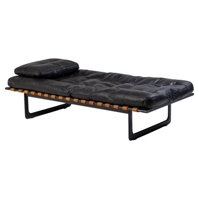 Black Leather Grand Italia Daybed by De Pas, Durbino and Lomazzi, 1979-WN-1418494