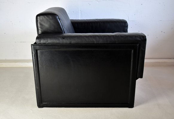 Black Leather Korium Lounge Chairs by Tito Agnoli for Matteo Grassi, 1988, Set of 2-IEI-681192