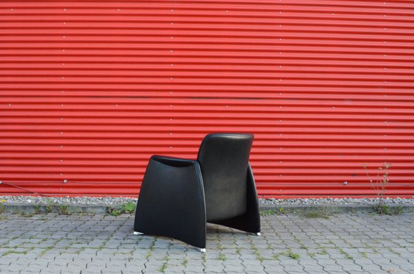 Black Leather Lounge Chair from de Sede, 1990s-UF-709177