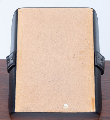 Black Leather Magazine Holder, 1960s-GCG-1104583