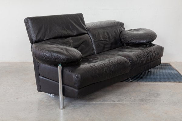 Black Leather Model Arca Sofa by Paolo Piva for B&B Italia, 1983-KL-737276