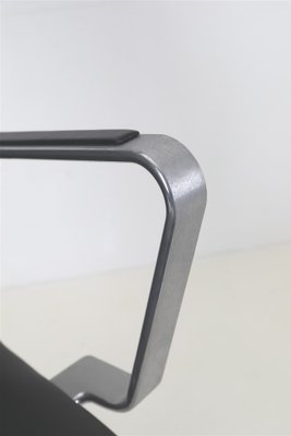 Black Leather Oxford Chair with Swivel Function by Arne Jacobsen for Fritz Hansen, 2008-NIX-1763663