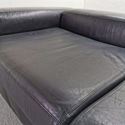 Black Leather Sofa Bed Mod 711 by Titoli Agnoli for Cinova, 1968-PRS-1812491